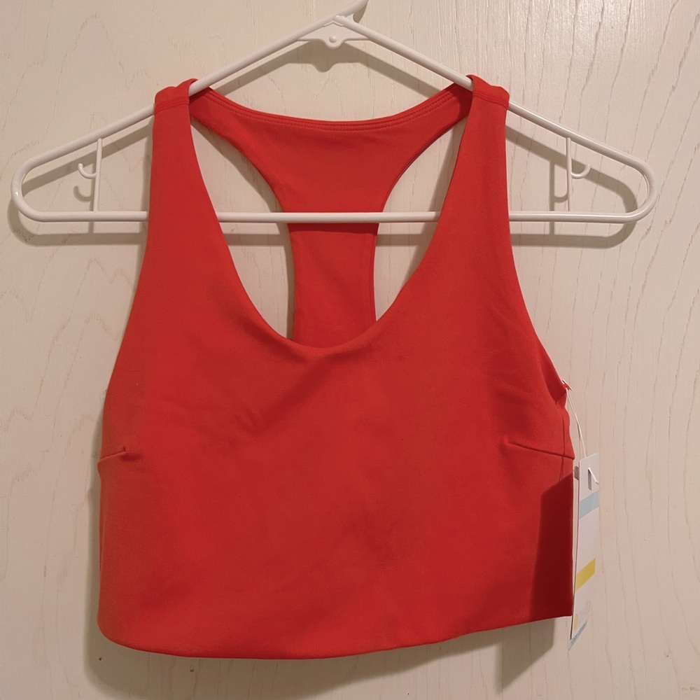 NWT Zella Sports Bra in Orange Size Small